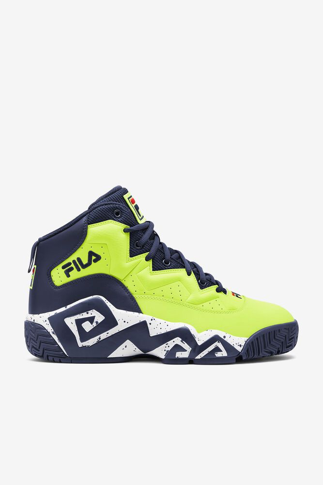 Fila Trainers Mens Yellow/Black Mb - Ireland 57163-ZAJQ